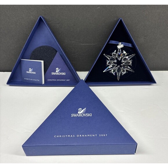 SWAROVSKI 2007 Snowflake Christmas Ornament New In BOX with CERTIFICATE 864564 - Picture 1 of 9